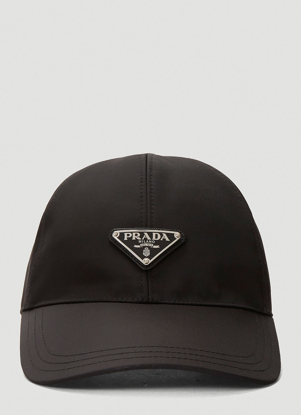 Prada Men s Logo Plaque Baseball Cap in Black LN CC