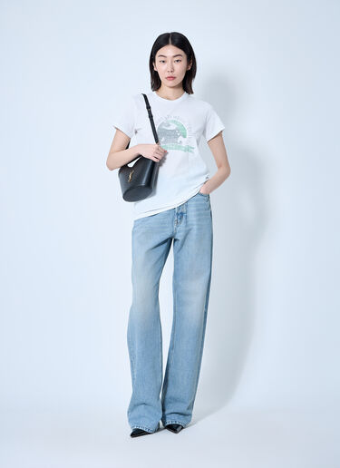 Saint Laurent Vウエストジーンズ  ブルー sla0259007