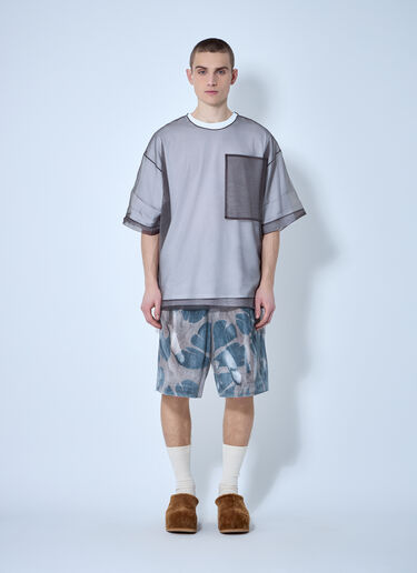 Dries Van Noten 印花棉质短裤  棕色 dvn0160011