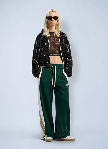Monogram Track Pants Palm Angels Monogram Track Pants Dark Green pma0262114