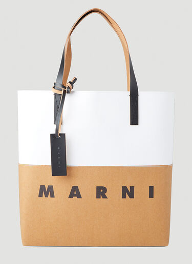 Marni Shopping Tote Bag Beige mni0247062