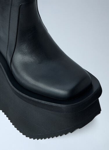 Rick Owens Factory Leather Boots Black ric0265038