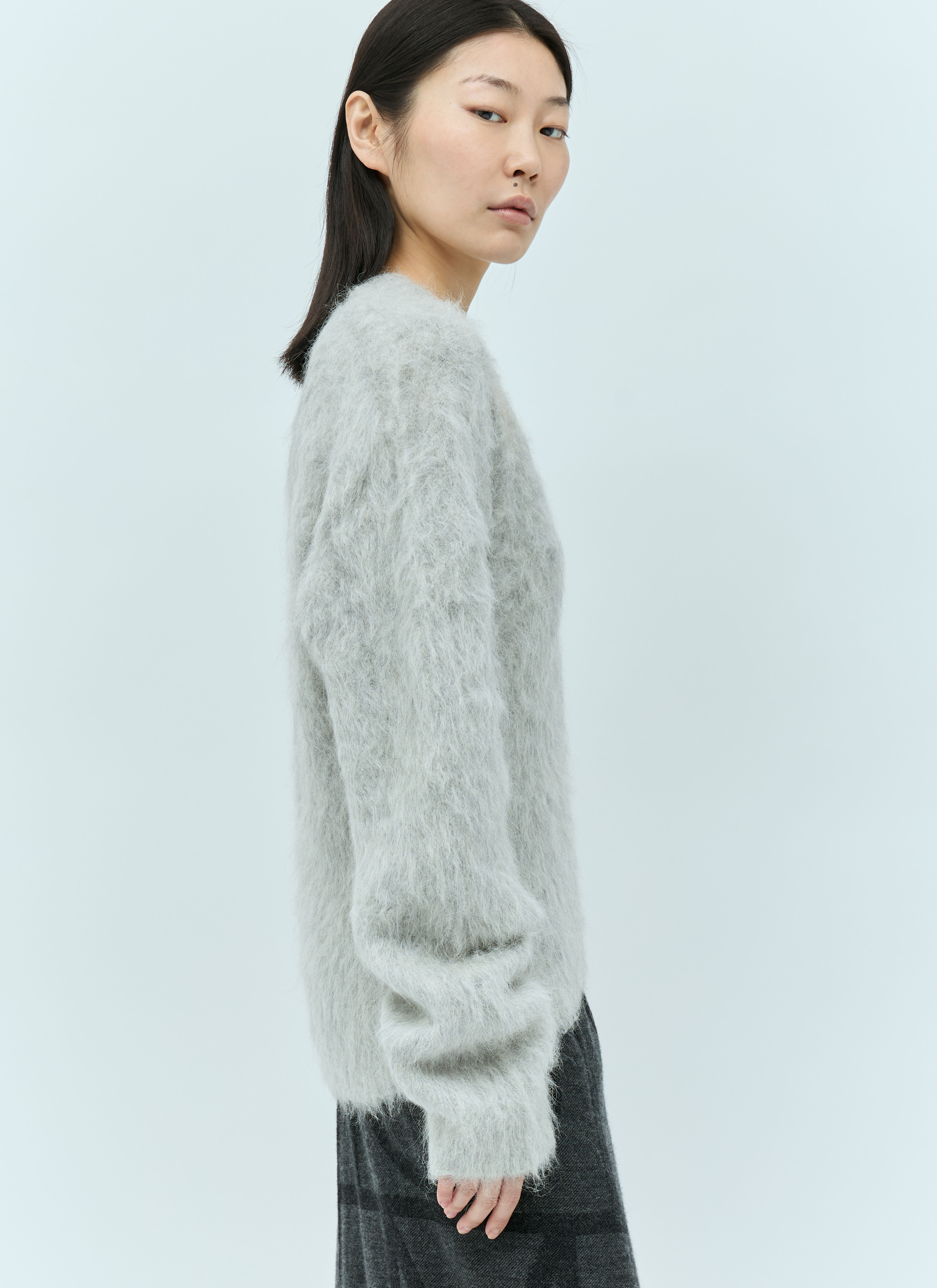 TOTEME Petite Alpaca-Blend Knit Sweater en Grey pour femme