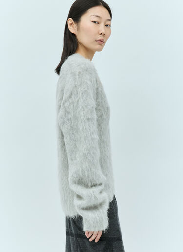 TOTEME Petite Alpaca-Blend Knit Sweater Grey tot0255031