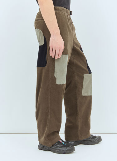 Brain Dead Cord Climber Patchwork Pants Green bra0158004