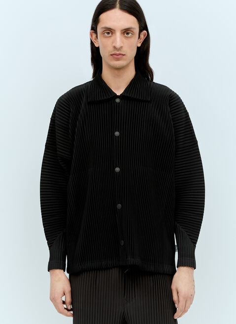 Homme Plissé Issey Miyake Monthly Colors: February Pleated Shirt Black hmp0156002