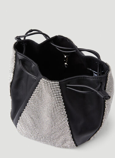 KARA Crystal Mesh Pouch Handbag Silver kar0247015