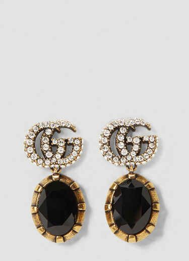Gucci GG Crystal-Embellished Earrings Gold guc0241103