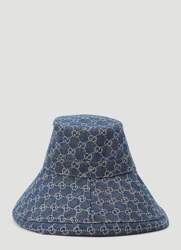 Gucci Eco Washed-Denim Bucket Hat Blue guc0243178