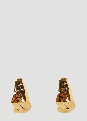 Alexander McQueen Molten Skull Earrings Gold amq0247065