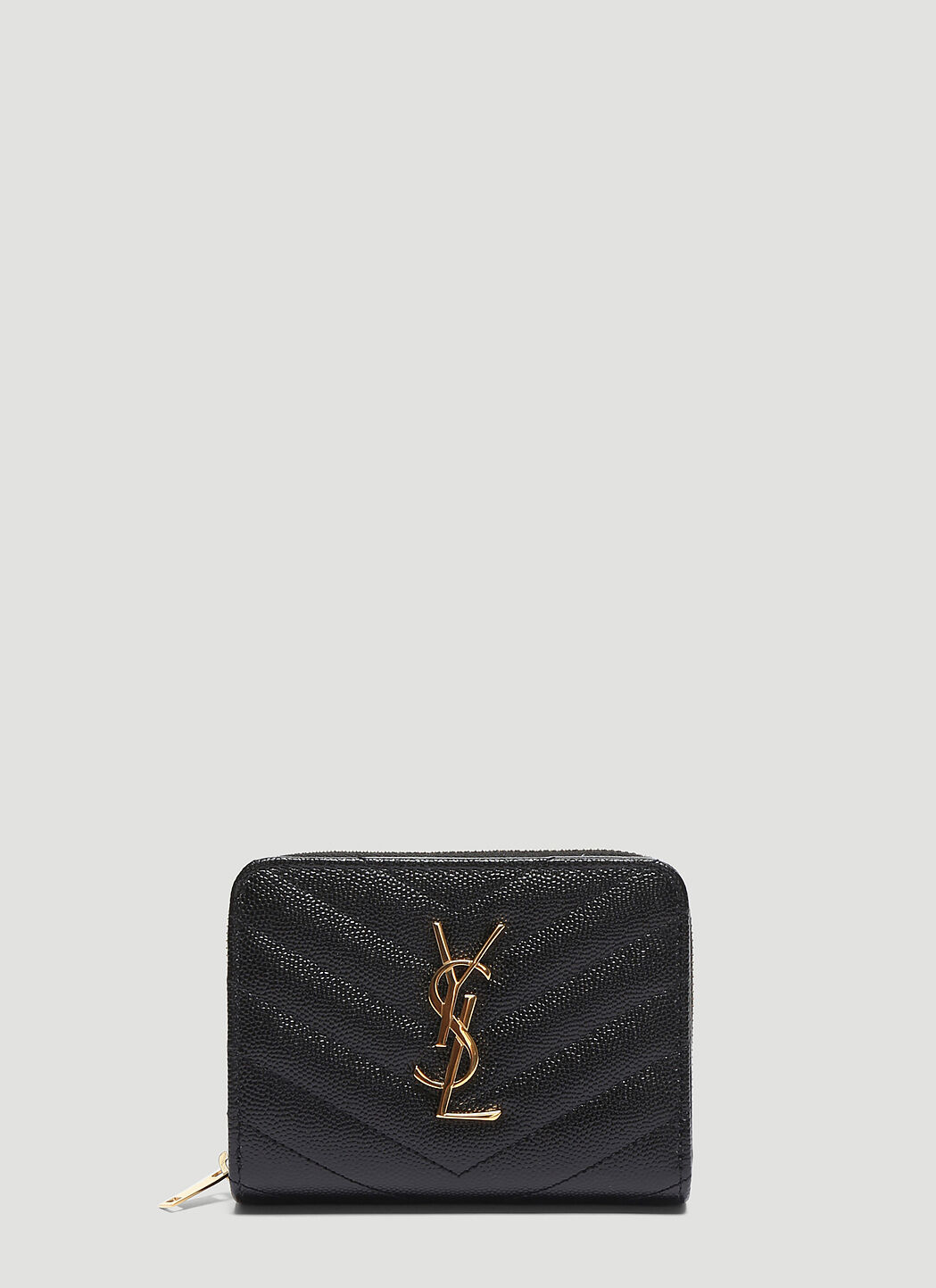 Saint laurent hot sale matelasse leather wallet