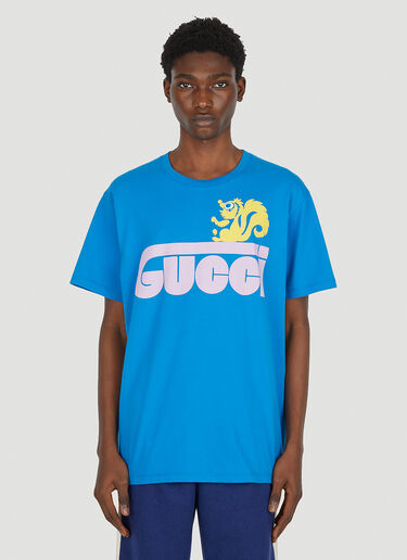 Retro Skunk T-Shirt Gucci Retro Skunk T-Shirt Blue guc0151001