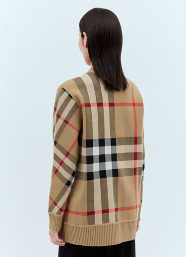 Burberry Caragh 格纹开衫 米色 bur0246099