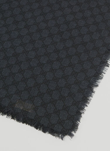 Gucci Wool Web Shawl Black guc0154042