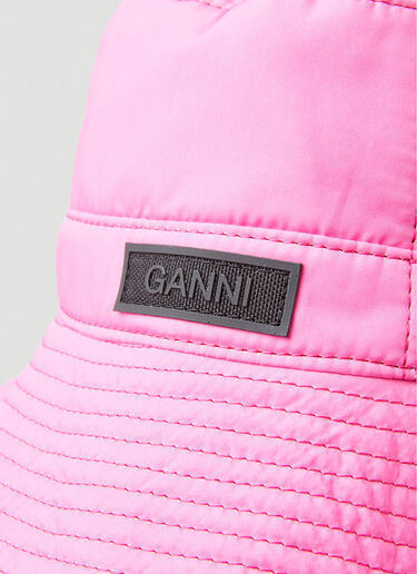 Recycled Tech Bucket Hat GANNI Recycled Tech Bucket Hat Pink gan0251067