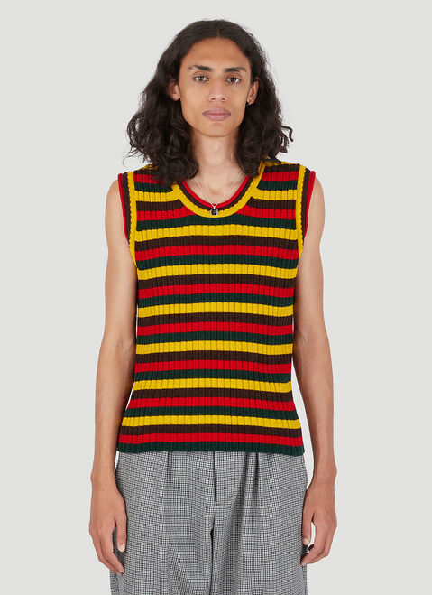 Wales Bonner Brixton Chenille-Knit Vest Top クリーム wbn0154011