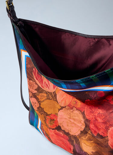 LN-CC® - Dries Van Noten: Floral Panel Shoulder Bag - Multicolor Dries Van Noten Floral Panel Shoulder Bag Multicolor dvn0266033
