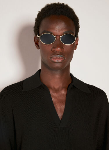 Prada Oval Sunglasses Gold lpr0353005