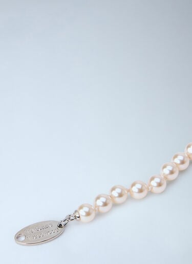 LN-CC® - Vivienne Westwood: Simonetta Pearl Necklace - Silver Vivienne Westwood Simonetta Pearl Necklace Silver vvw0366059