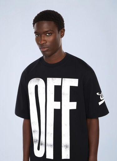Off-White Big Off Diagonal Skate Logo T-Shirt Black ofw0162010