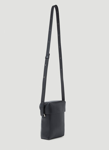 Jil Sander Small Lid Crossbody Bag Black jil0153020