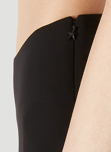 Mugler Exposed Leg Skirt Black mug0251026