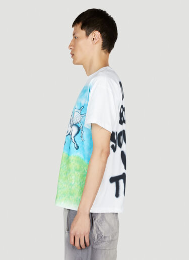 Sky High Farm Workwear Ally Bo Print T-Shirt White skh0352016