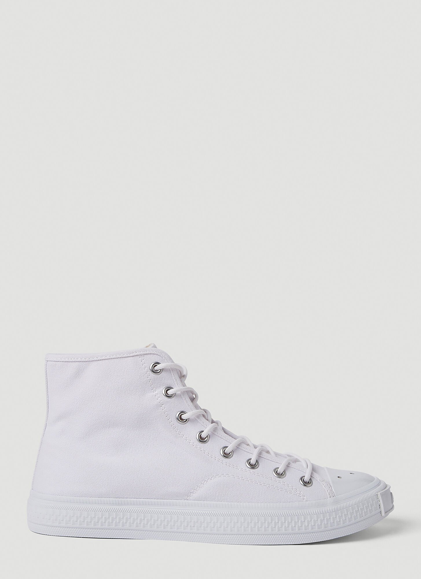 Shop Acne Studios Canvas High Top Sneakers In White