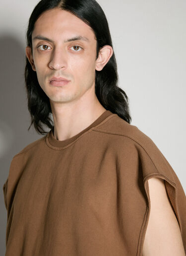 Rick Owens DRKSHDW 타틀린 맨투맨 베스트 브라운 drk0156011