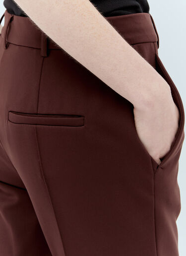 Sportmax 테일러드 저지 팬츠  브라운 spx0255003