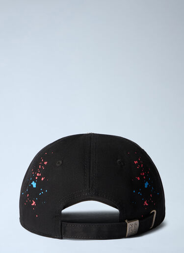 Curved Logo Painted Cap Palm Angels Curved Logo Painted Cap Black pma0162043