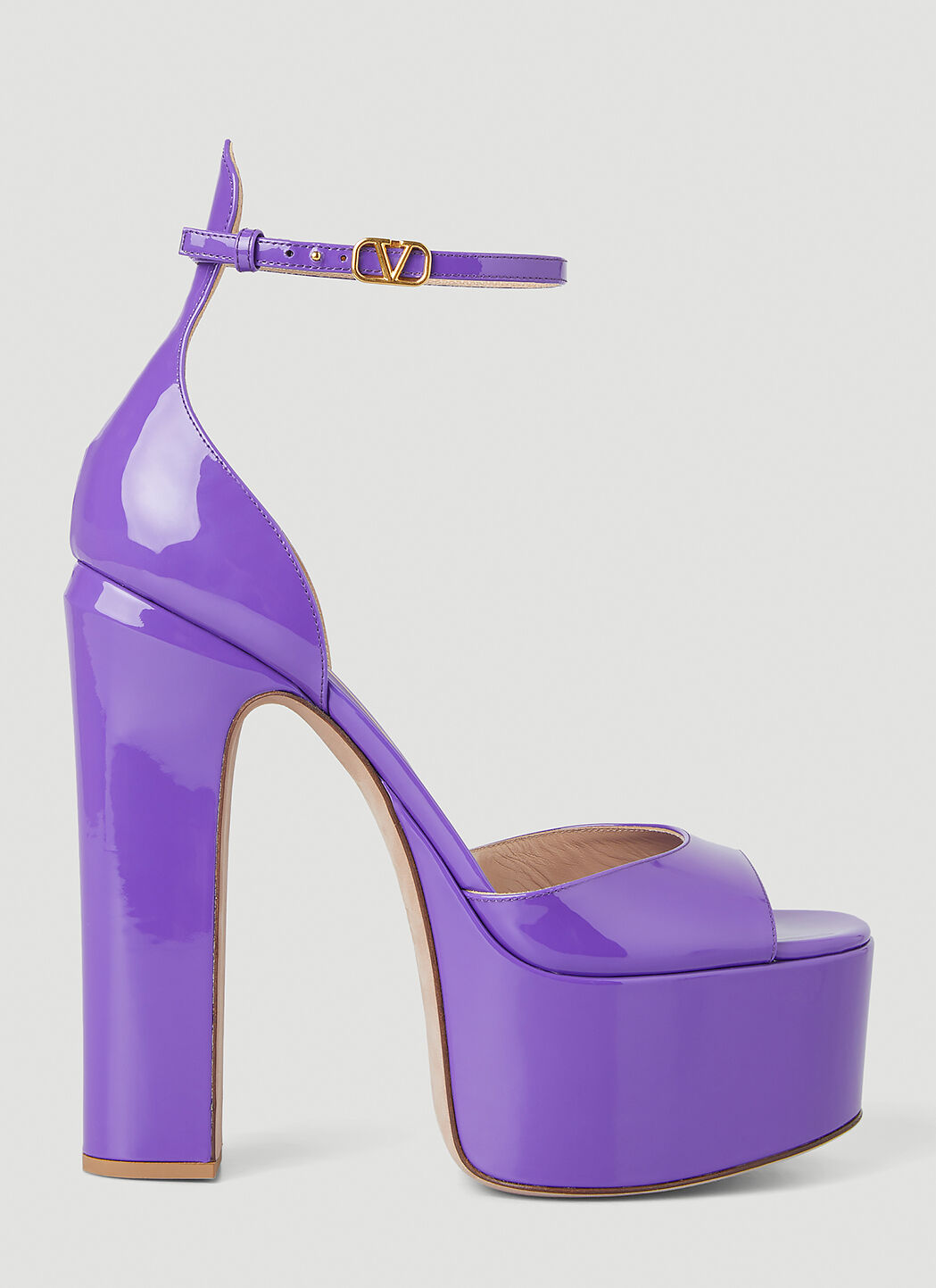 Valentino Platform High Heels in Purple LN CC