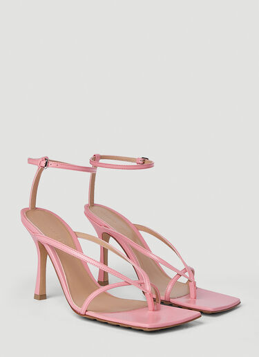 Bottega Veneta Stretch Strap High Heel Sandals Pink bov0251065