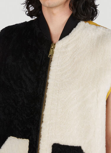 Colour Block Shearling Vest Jacket Marni x Carhartt Colour Block Shearling Vest Jacket Black mca0150018
