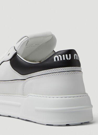 Miu Miu Logo Patch Sneakers White miu0250049