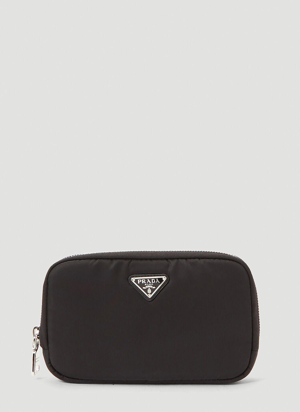 Prada Zipped Nylon Wallet in Black LN CC