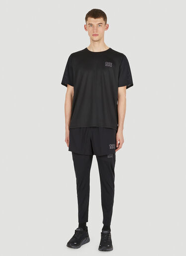 Logo Print Track Shorts OVER OVER Logo Print Track Shorts Black ovr0150016