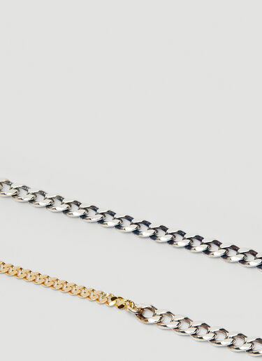 Bottega Veneta Curb Chain Bracelet Silver bov0149096