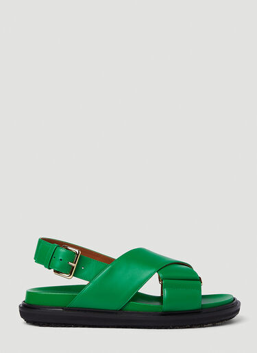 Marni Fussbett Sandals Green mni0251026