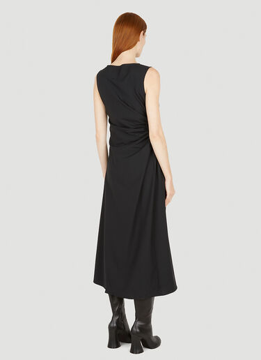 Studio Nicholson 개더드 컷아웃 드레스 블랙 stn0250001