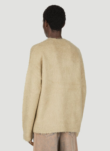Acne Studios Fuzzy Cardigan Khaki acn0154002