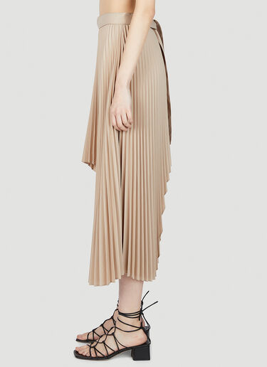 Rokh Satin Pleated Skirt Beige rok0251005