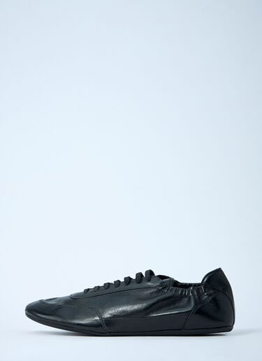 Prada Collapse Leather Sneakers Black pra0161011
