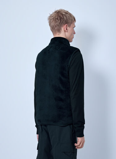 LN-CC® - Moncler: Teddy Fleece Reversible Down Gilet - Black Moncler Teddy Fleece Reversible Down Gilet Black mon0165031