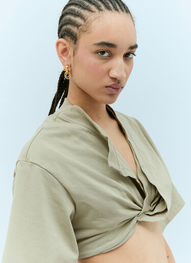 Jacquemus Le Bahia Court T 恤 卡其色 jac0256041