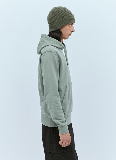 Stone Island Hooded Compass Patch Sweatshirt Green sto0154050