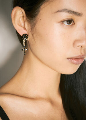 Tom Wood Drop Earrings with Cross Silver tmw0248019