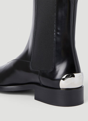 Jil Sander Pointed Chelsea Boots Black jil0251048