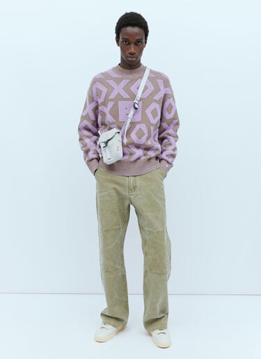 Acne Studios Logo Patch Crossbody Bag Dark Grey acn0152070