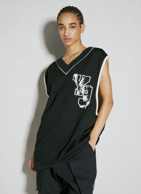 Y-3 Logo Knit Vest Grey yyy0354014